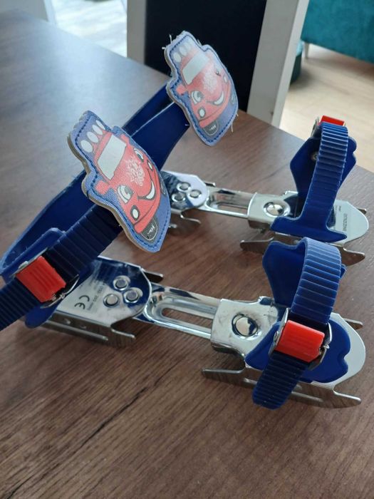 Łyżwy saneczkowe dla dzieci na buty płozy regulowane rozmiar 26-34