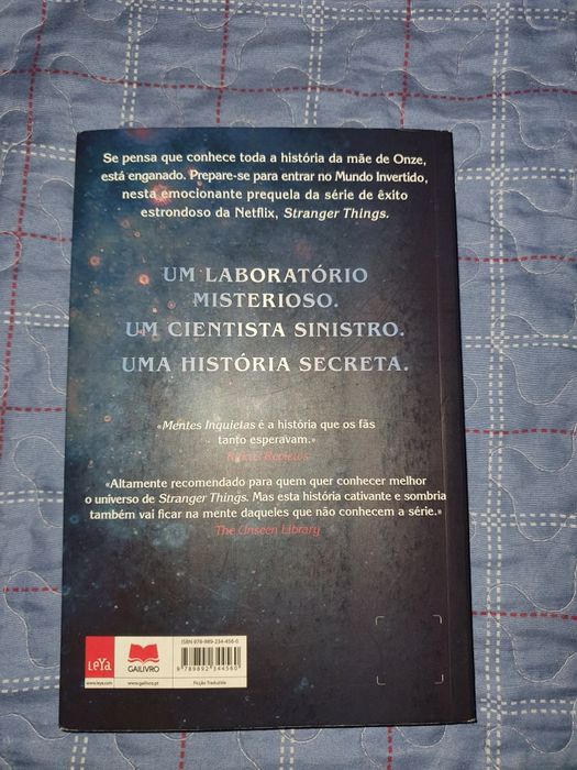 Livro Mentes Inquietas- Stranger Things