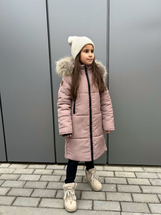 Дитяча подовжена зимова куртка