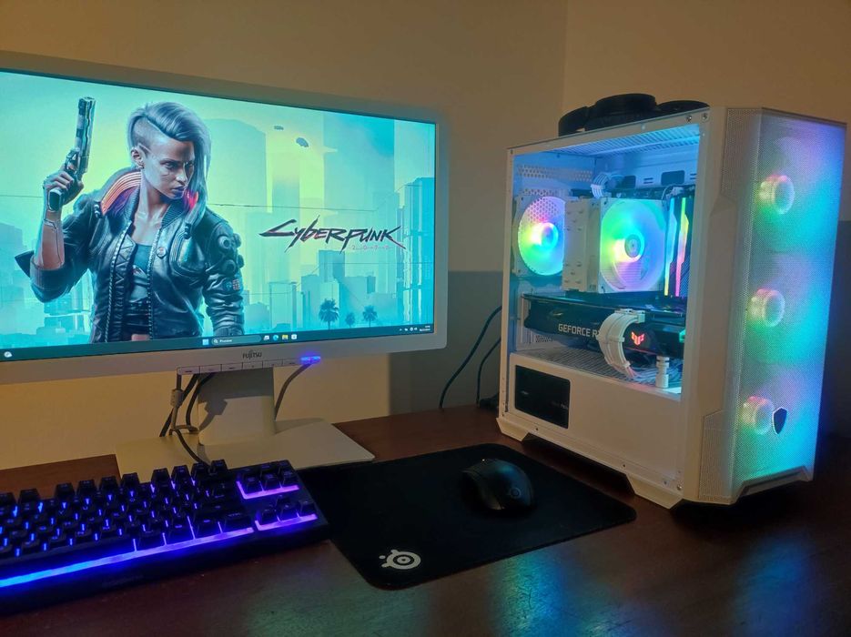 PC Gaming Ryzen 7500F • RTX 3070 • 32GB 6800 • 1TB NVMe • ARGB Branco