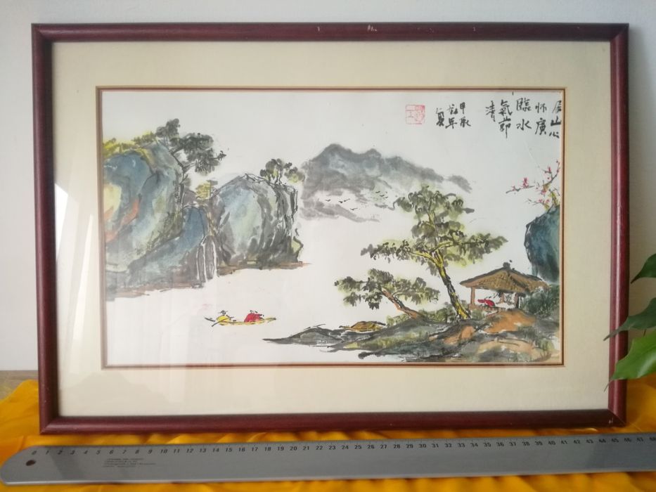 Pintara  de paisagem a  tintada china