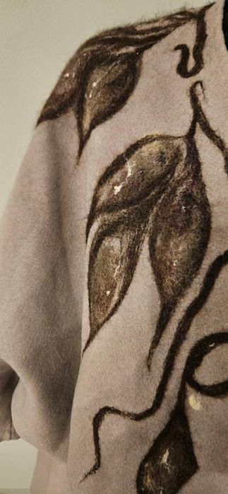 Narzutka beżowa handmade