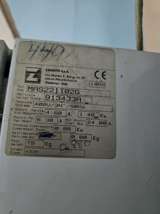 Câmara de frio positivo