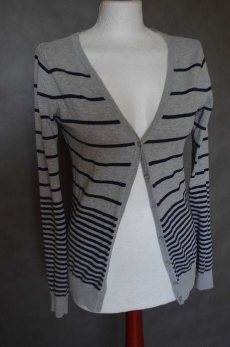 sweter w paski rozpinany 36S