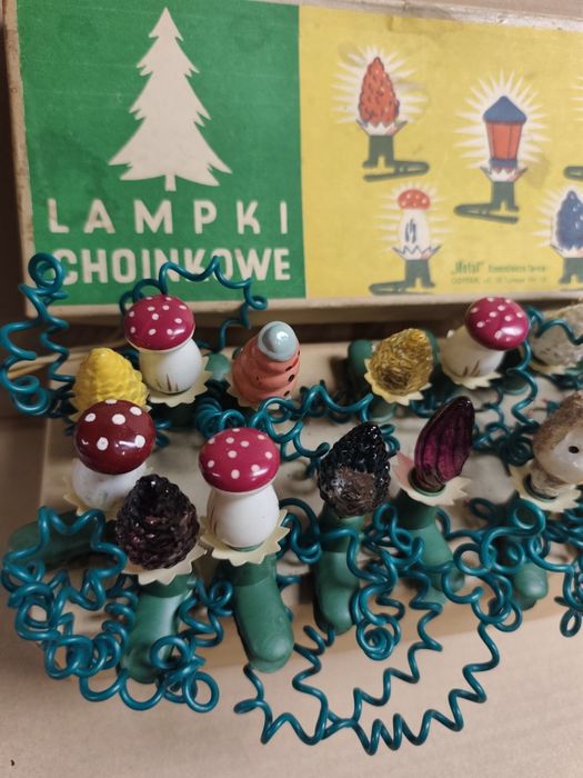 Lampki choinkowe z PRL-u