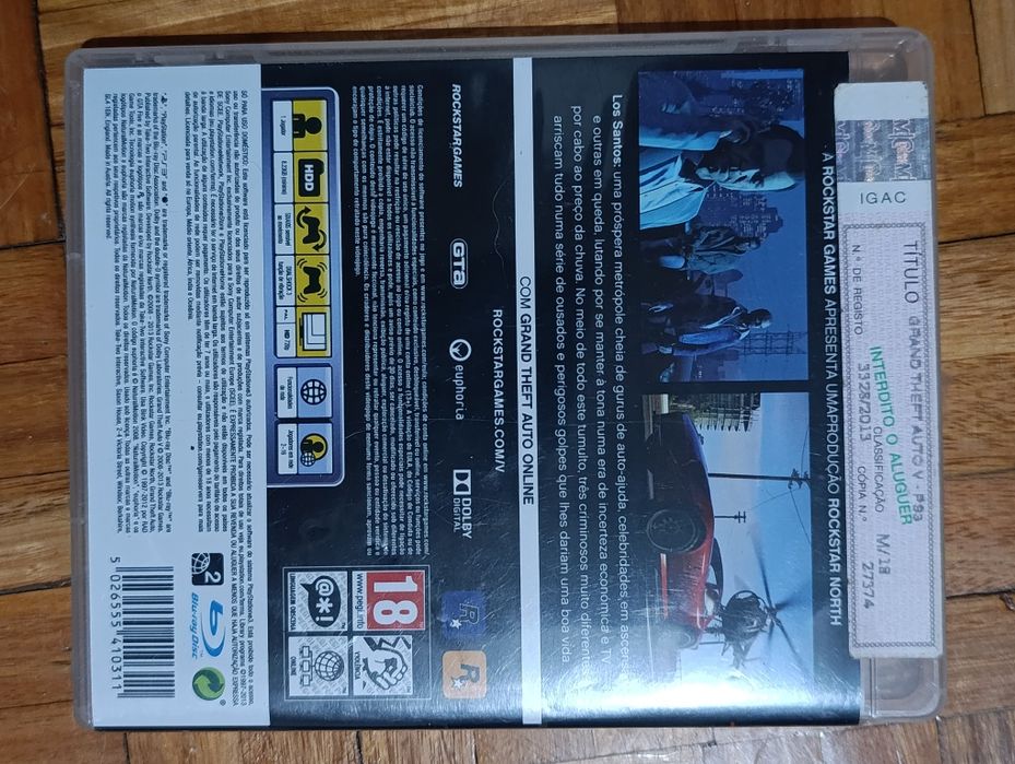 Jogo GTA V para ps3