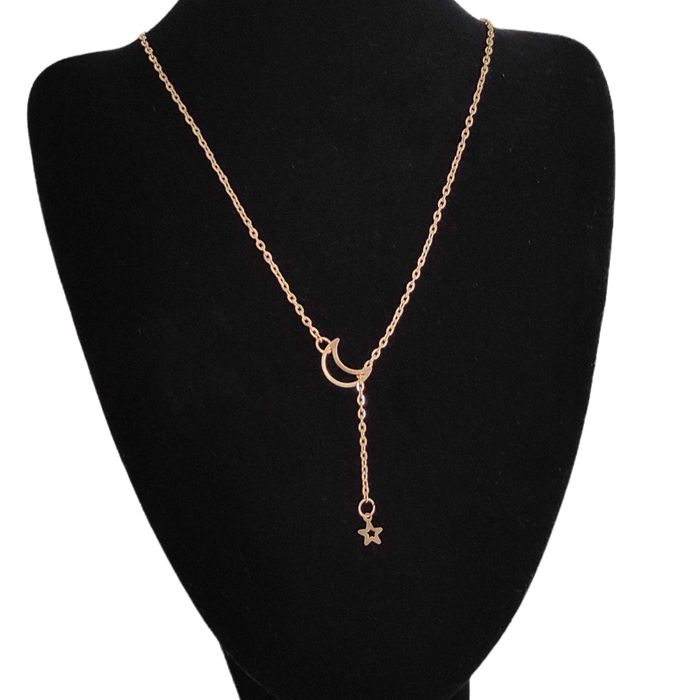 Łańcuszek- przekładany – księżyc gwiazda kol. złoty – NOWY