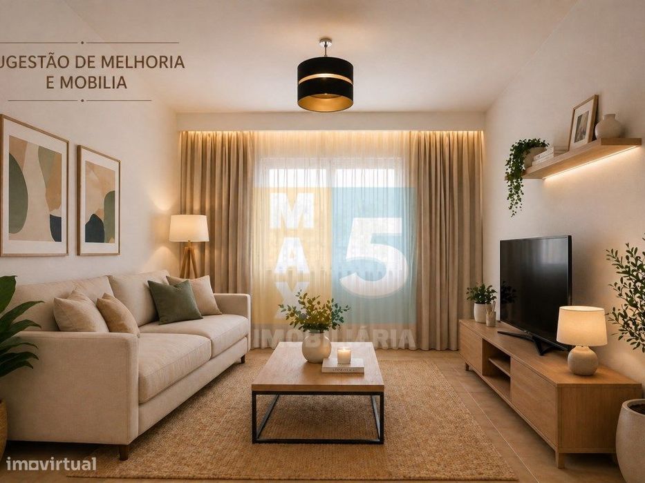 T1 com boa luz natural para remodelação total - Vale da Amoreira