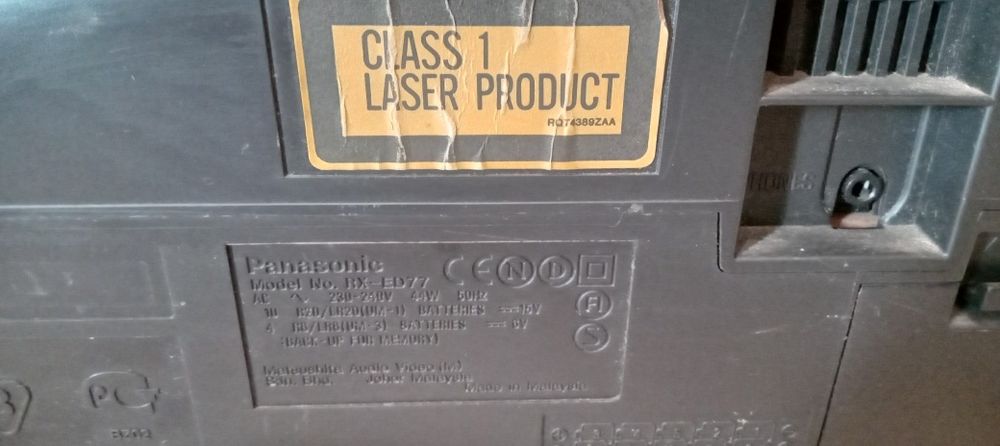 Panasonic RX-ED77 Cobra, б/в 90х, музичний центр THOMSON TM9236