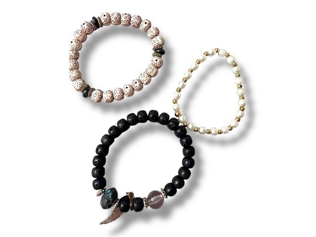 Zestaw 3 bransoletek damskich