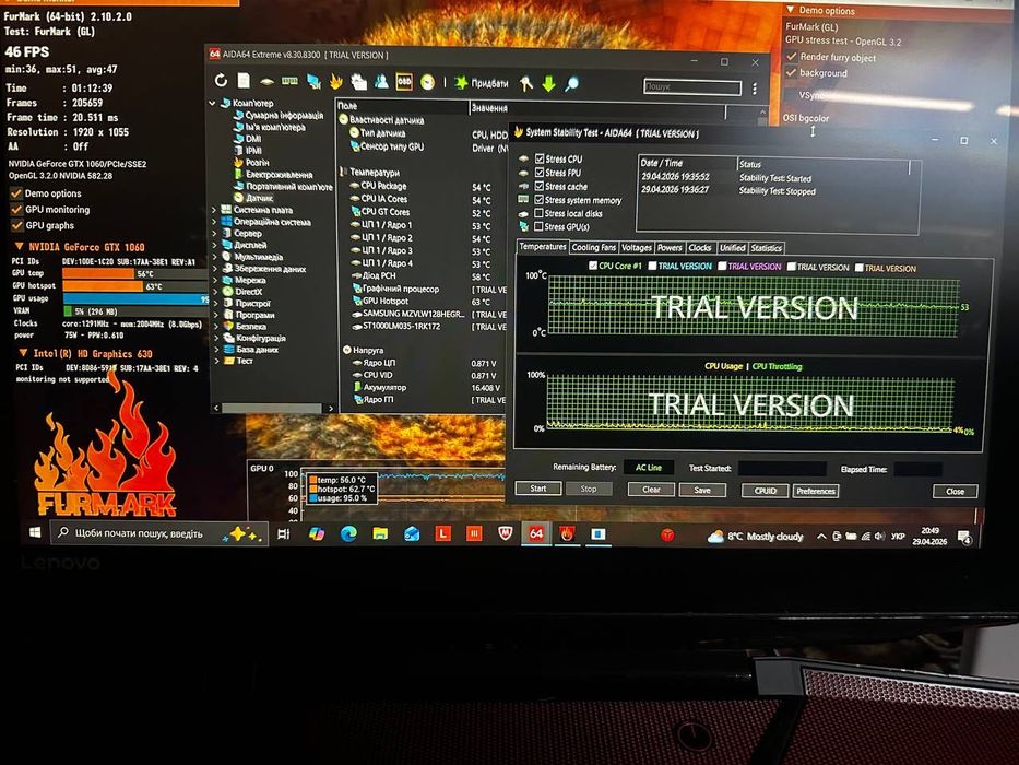 Ноутбук Lenovo Legion Y720-15IKB i7-7700HQ GTX 1060