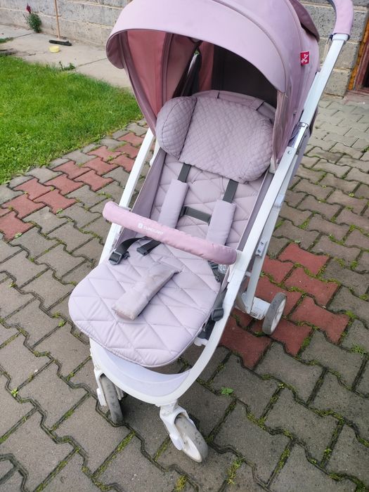 Wózek spacerowy euro cart volt pro różowy+ akcesoria