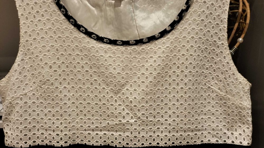 Vestido Branco e Preto Wappa Wappa