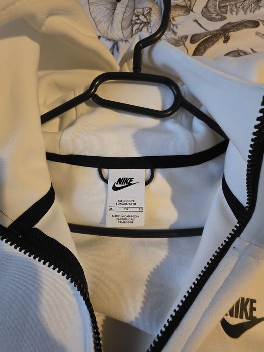 Biały Tech fleece XL