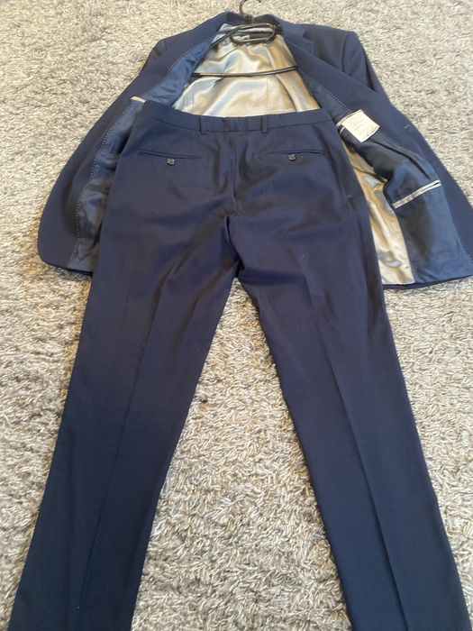 Garnitur Lavard w znakomitym stanie . Granatowy