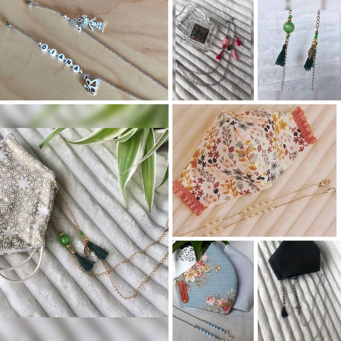 Correntes para oculos e mascaras