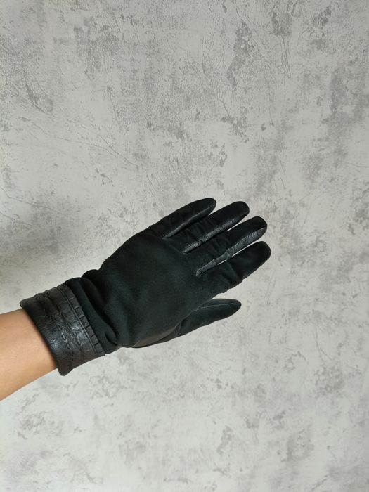 Перчатки женские замшевые с натуральной кожей