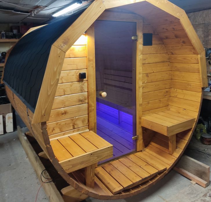 Sauna beczka ogrodowa