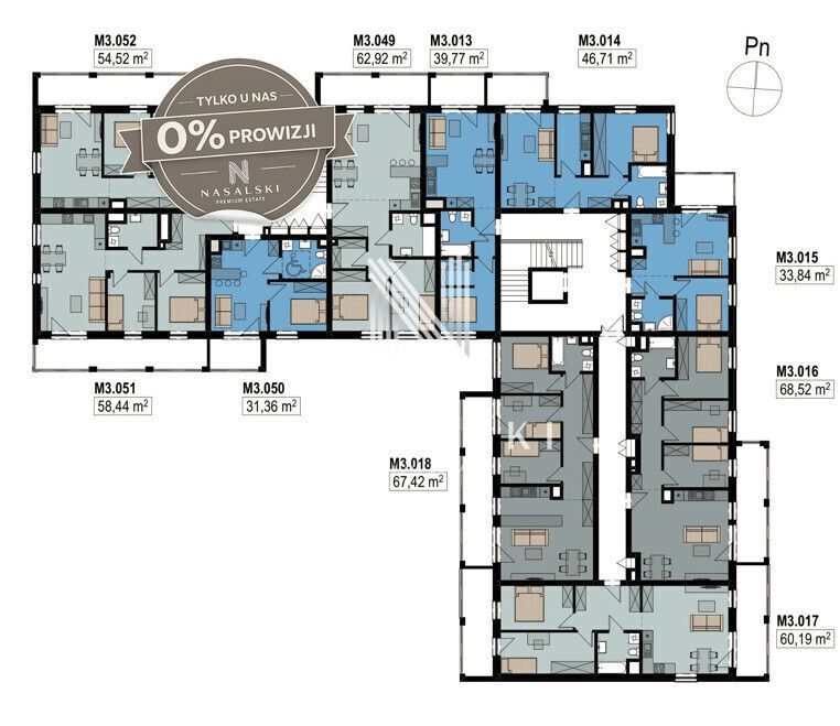 4 Pokoje 68 m² deweloperskie - Widok 4