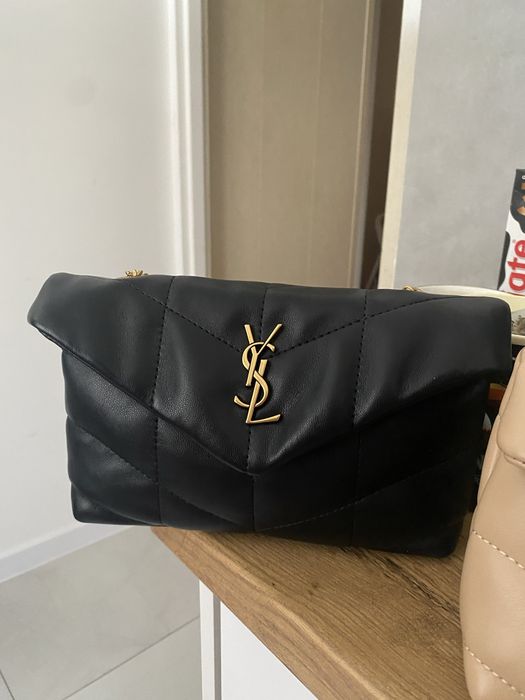 Saint Laurent torebka skóra naturalna