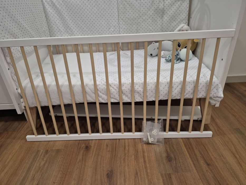 Berço - Cama 3 em 1, 120x60 cm Zy Baby com colchão