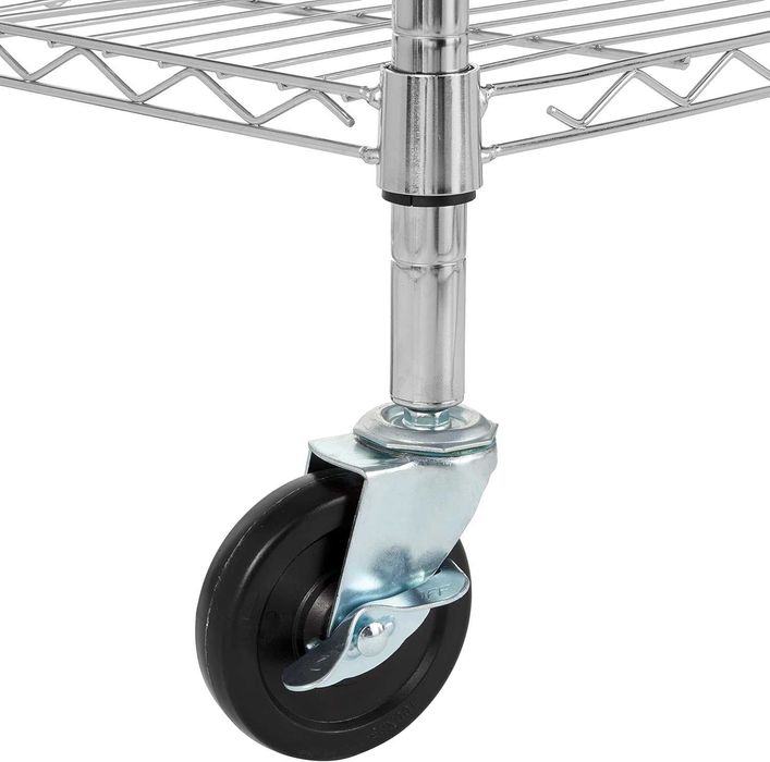 Портативний кухонний стелаж кухонний візок полиця Amazon Basics