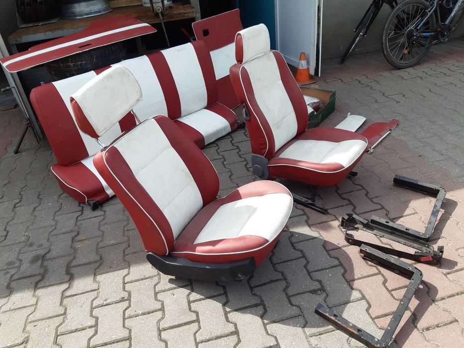 Fotele przód przednie kanapa tylna tył Vw Transporter T3 tapicerka