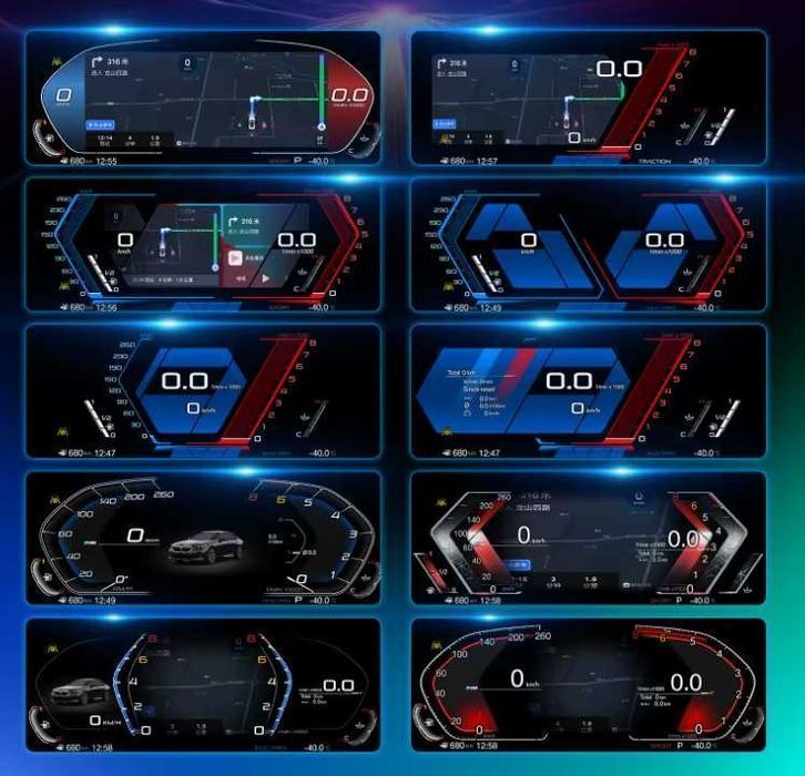 ZEGARY CYFROWE Virtual Cockpit BMW X5 E70 X6 E71 licznik CCC CIC ekran 12.3 cala PL + MONTAŻ