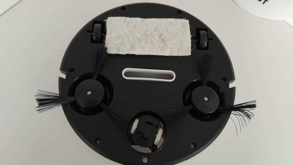 Mini robot aspirador sweepin, branco, utilizado uma vez para experimentar.