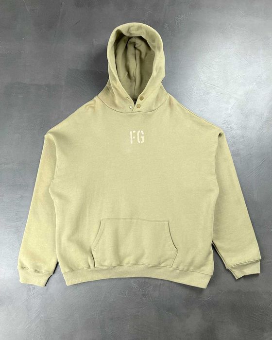 Худі Fear Of God 'FG' Vintage Hoodie Concrete Olive