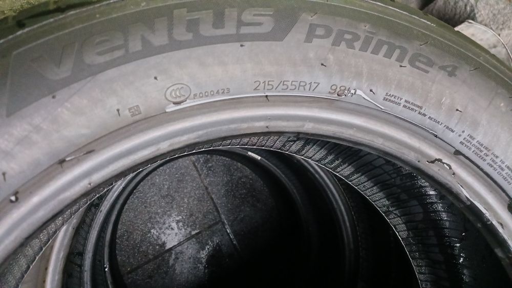 215 55 17 Hankook Ventus Prime 4,2025