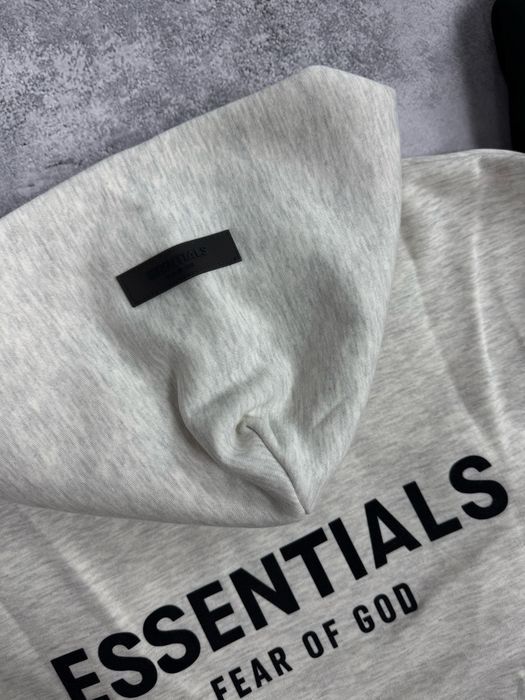 ТОП ЯКІСТЬ 1:1 Худі Essentials / Худи Есеншл / S,M,L,XL / В чорному та сірому кольорі