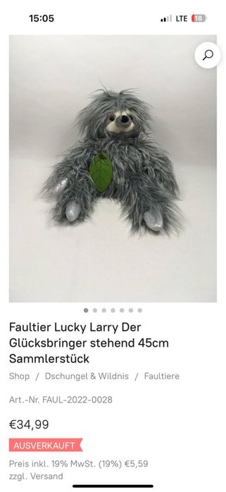 Лінивець,ленивец мʼяка іграшка