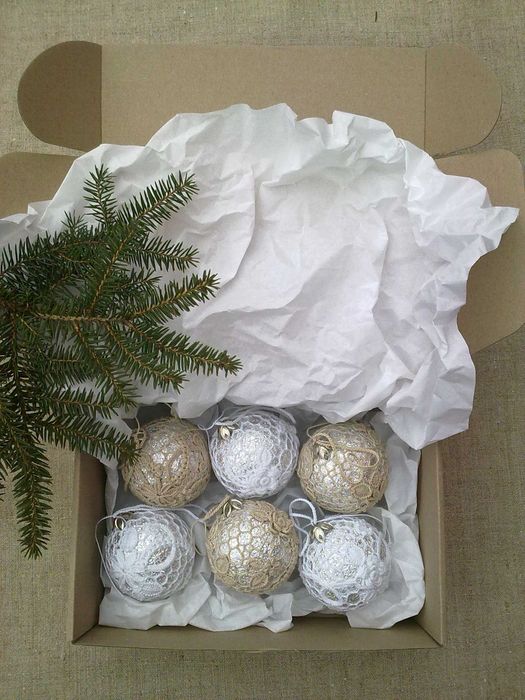 Новогодние шарики. Авторская, ручная работа.