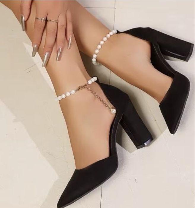 Туфли женские жемчуг