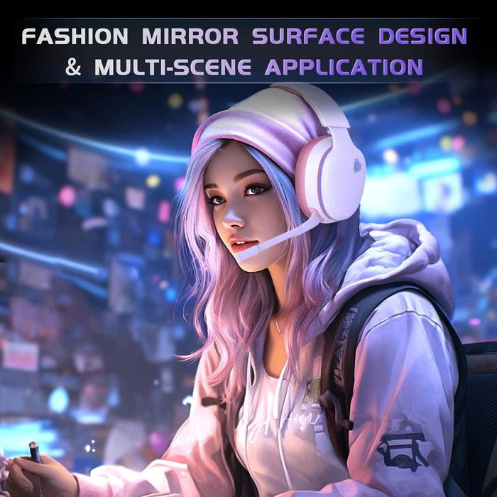 Nowe słuchawki gamingowe / mikrofon / BT/ konsolowe/ nauszniki/ A2204!