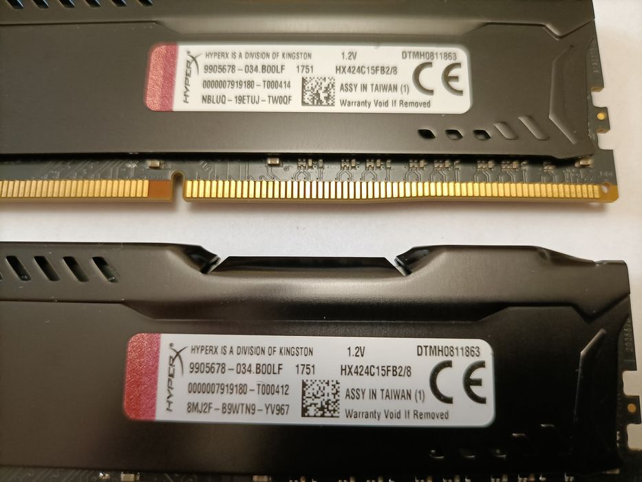 HyperX Fury  2x8GB (16GB) DDR4 2400MHz CL15 (HX424C15FB2/8)