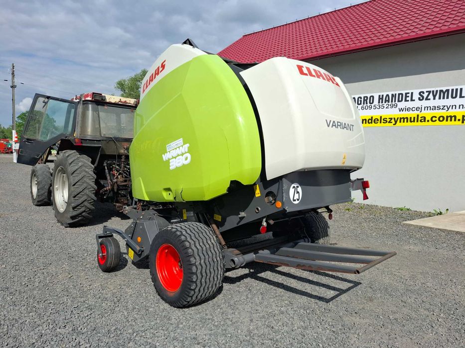 Prasa CLAAS VARIANT 380, ROTOR, SIATKA, 17400 balotów