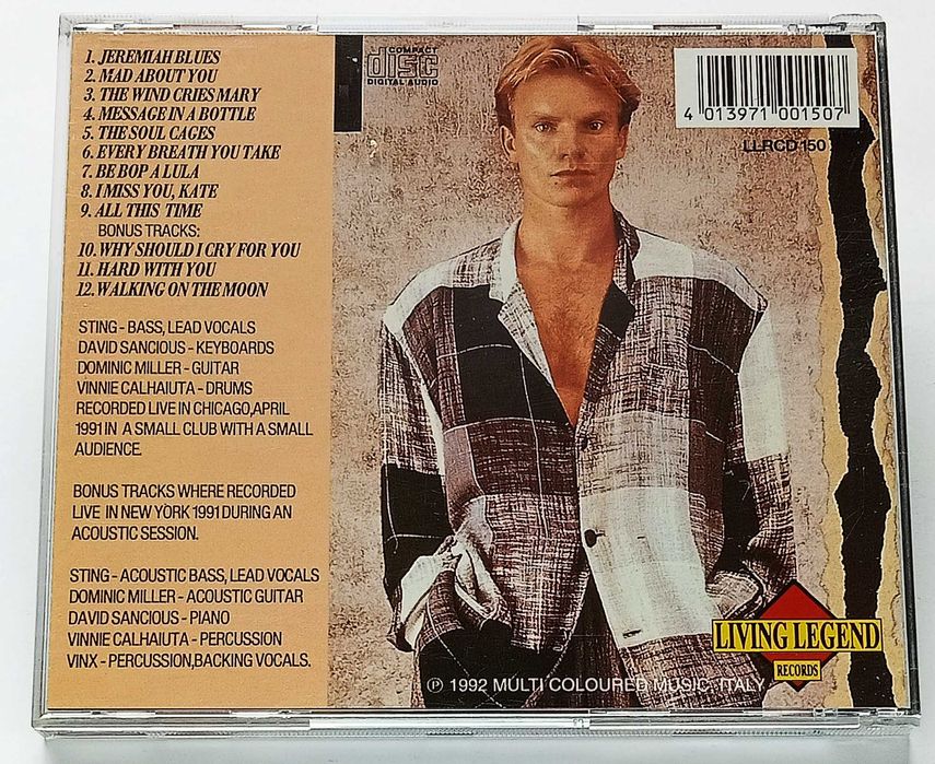Sting – Moon Walking CD 1992 Bootleg! UNIKAT!