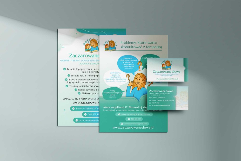 grafik komputerowy - PROJEKT GRAFICZNY - logo, ulotki, wizytówki