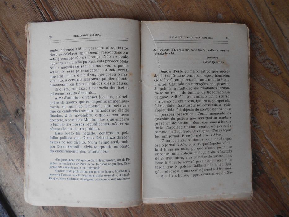 Raro - Obras politicas de Leon Gambetta  - 1883