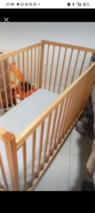 Berço de bebe regulável