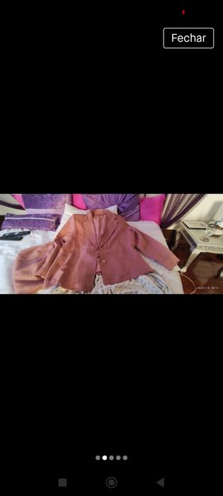 Fato de senhora, cor de rosa, L - 40