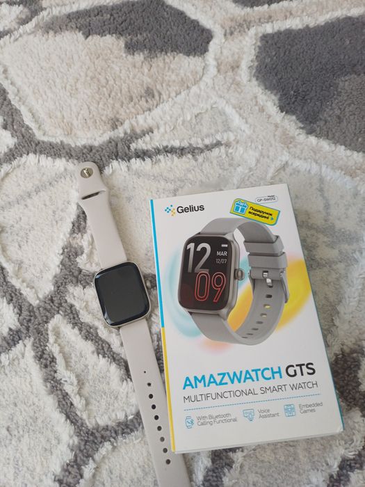 Смарт-годинник Gelius Amazwatch GTS (GP-SW012) Silver — Стан 10/10