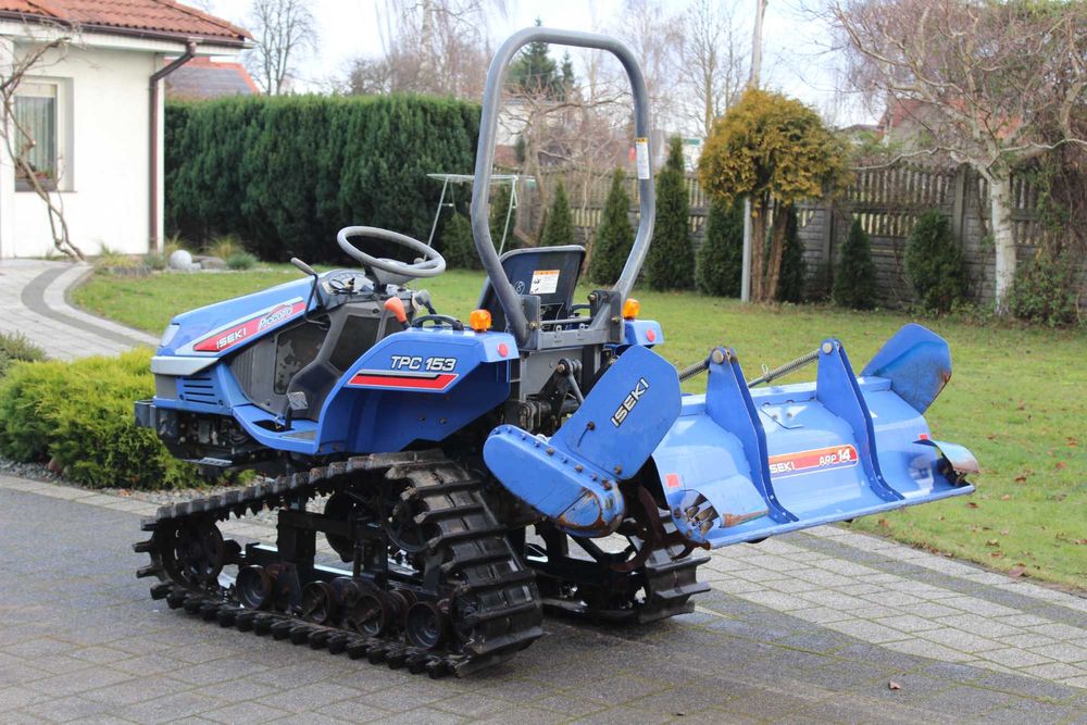 Traktor Japoński ISEKI 4x4 TPC 153 z glebogryzarką-stan perfekcyjny