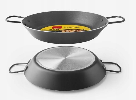 patelnia nero aluminiowa do paelli 50 cm