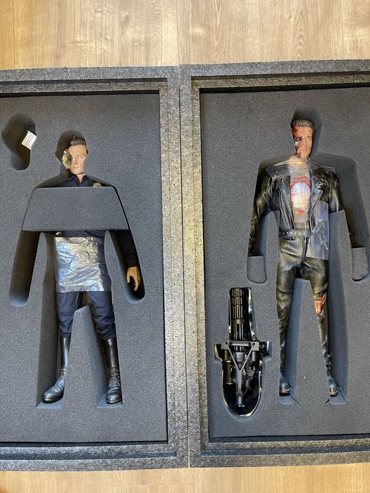 Набор фигурка 1/4 Terminator 2 T-800 и Т-1000 Enterbay тип hot