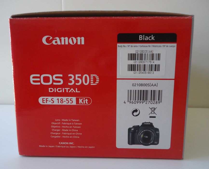 Canon  -  Máquina fotográfica reflex EOS 350D