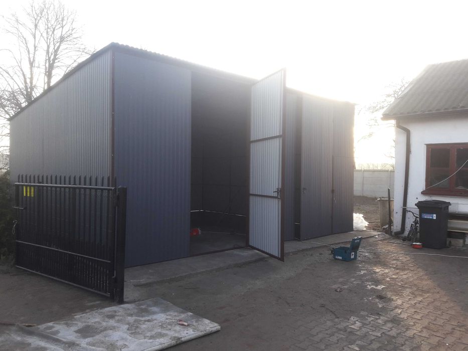 GARAŻ BLASZANY Złoty Dąb -Garaże Blaszane -Magazyn Rolniczy -GRZYWSTAL