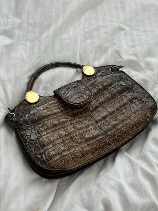 сумка натуральная кожа крокодила винтаж Сумка натуральна шкіра крокод